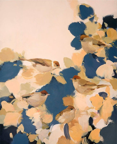 Blackcaps in Blue by Heidi Langridge - Watergate Contemporary
