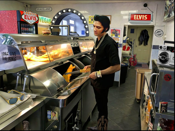 Chip Shop Elvis by Dirty Hans - Watergate Contemporary
