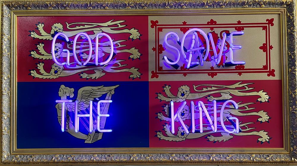 God Save The King - illuminati Neon - Watergate Contemporary