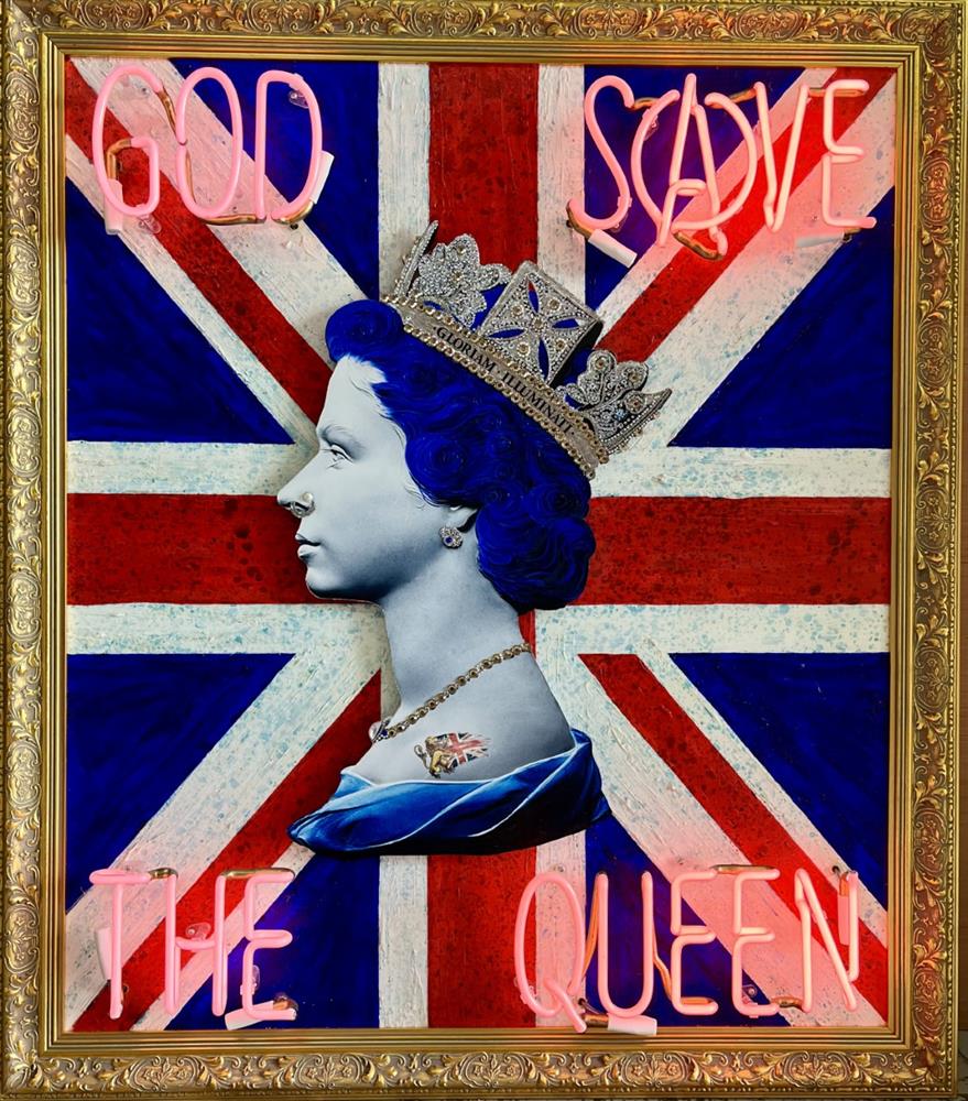 God Save The Queen - illuminati Neon - Watergate Contemporary