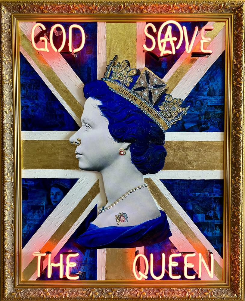 God Save The Queen - illuminati Neon - Watergate Contemporary