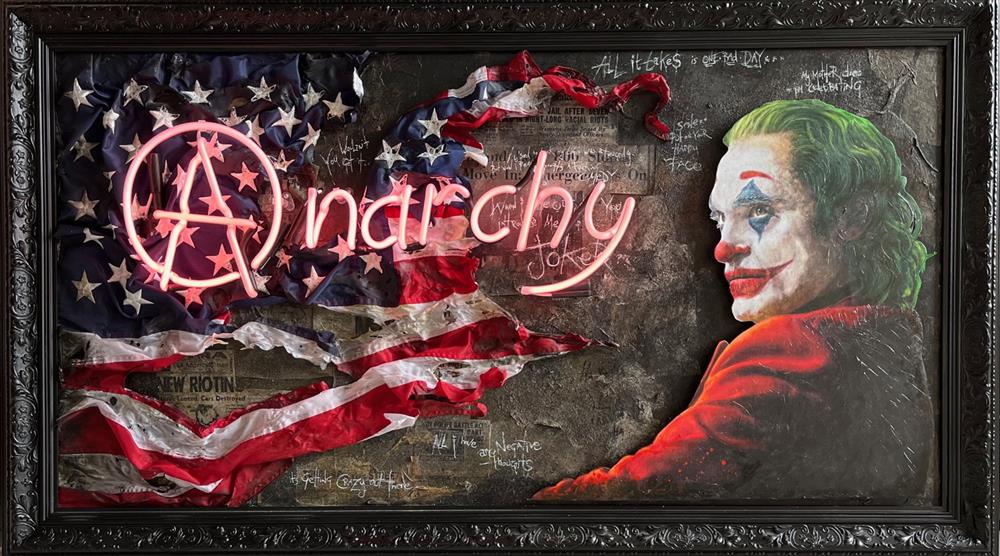 Joker Anarchy - illuminati Neon - Watergate Contemporary