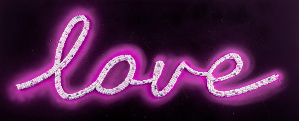 Neon Love (Purple) by Emma Gibbons - Watergate Contemporary