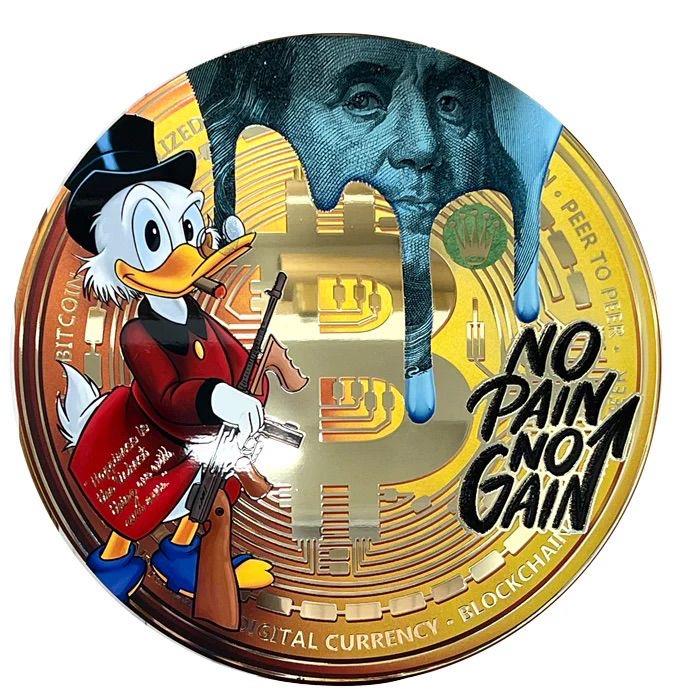 No Pain No Gain - Golden Coin - Sannib - Watergate Contemporary