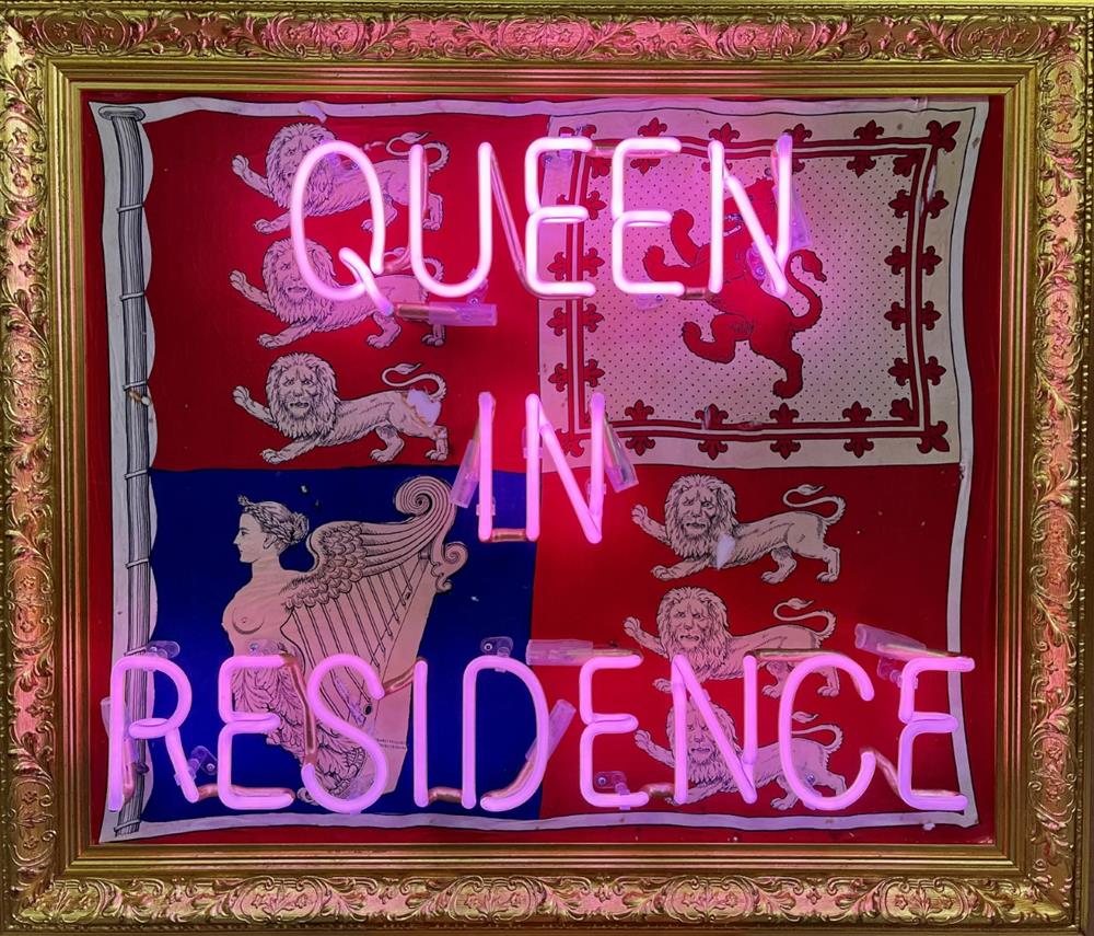 Queen In Residence - illuminati Neon - Watergate Contemporary