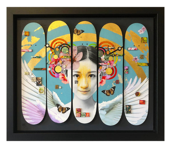 Tenshi Flat Deck 5 in Layers in Gold Leaf by Gareth Tristan Evans - Watergate Contemporary