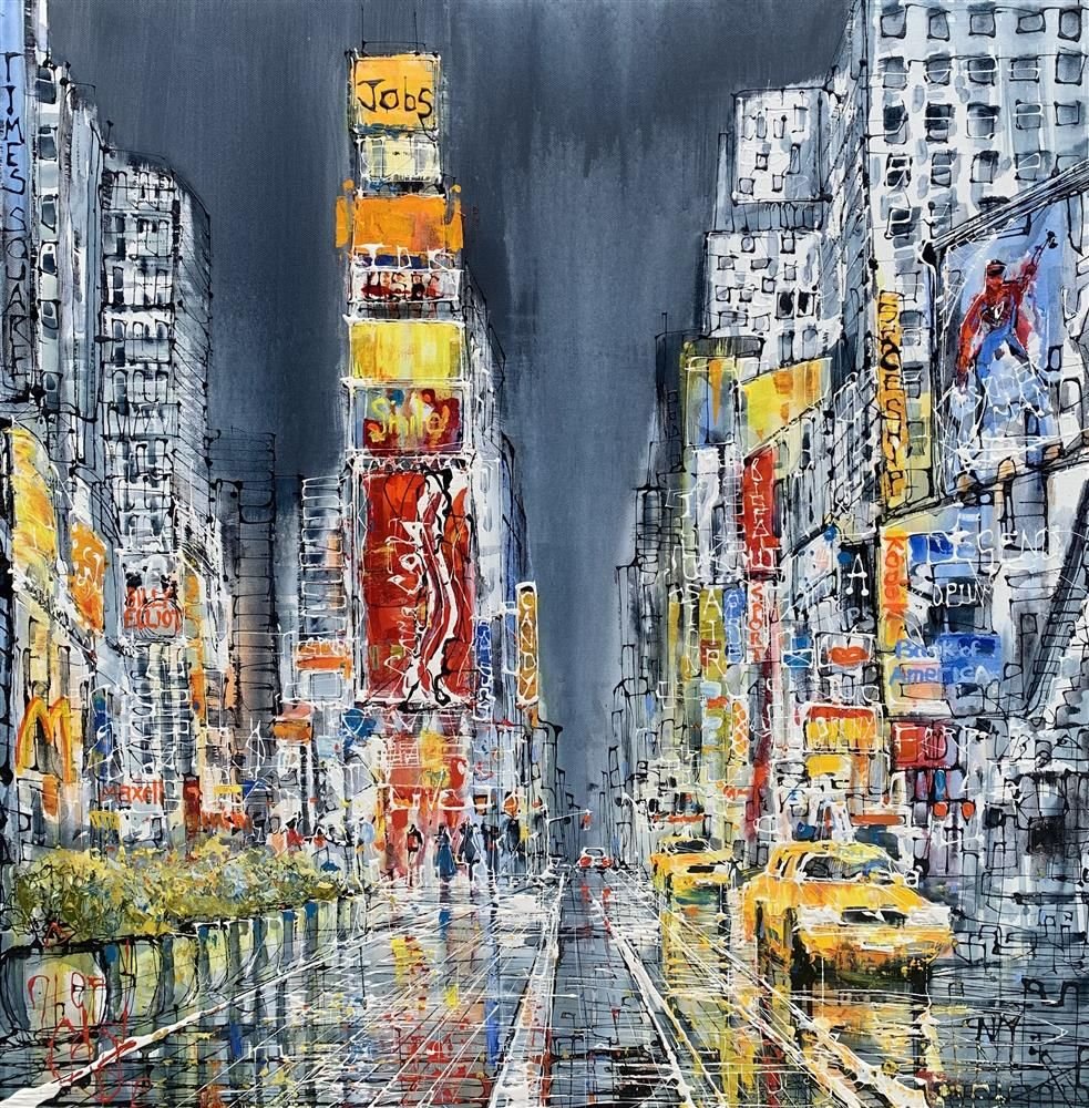 Times Square Rush Hour by Nigel Cooke - Nigel Cooke - Watergate Contemporary