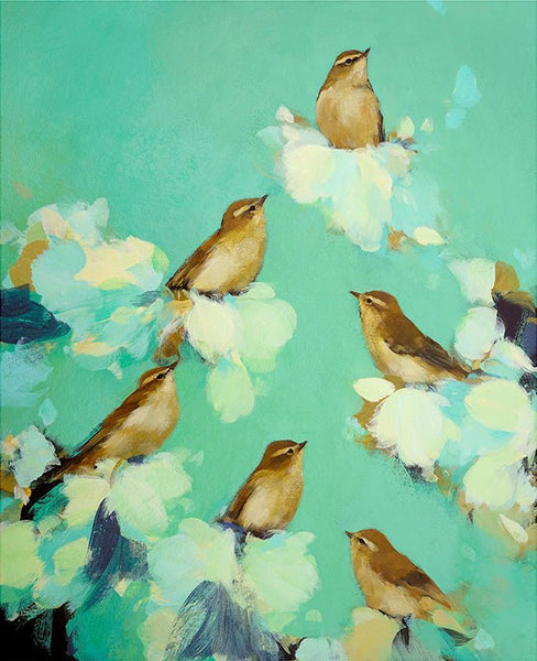 Warblers in Green by Heidi Langridge - Watergate Contemporary