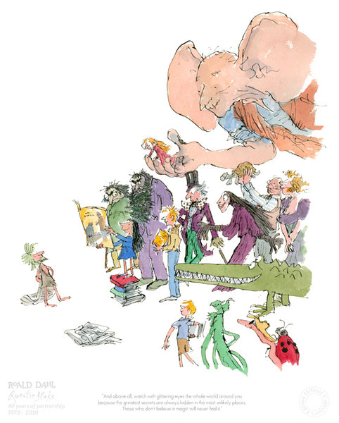 Roald Dahl & Quentin Blake 40th Anniversary by Quentin Blake