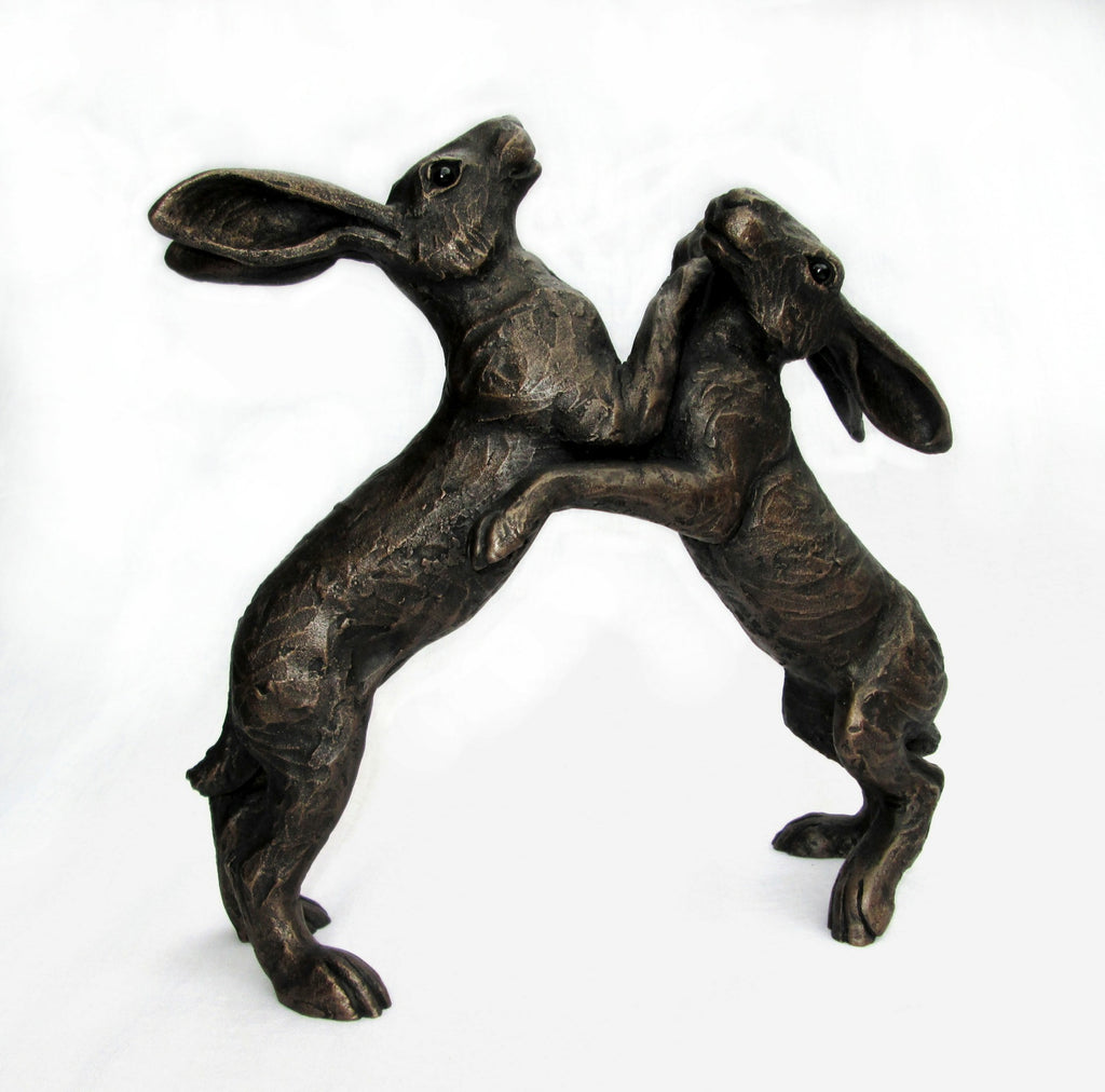Boxing Hares by Suzie Marsh